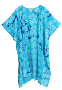 Turquoise HIPPIE Gypsy Hand Batik Kimono Cardigan Shawl Wrap Swimsuit Cover Up Jacket One Size