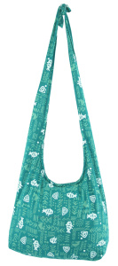 Cotton Sling Bag with Zip