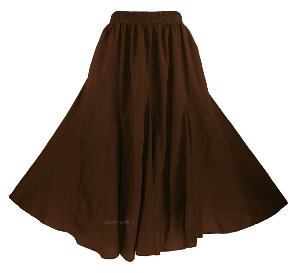 Brown gypsy skirt best sale