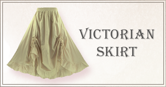 Victorian style maxi skirt with ruffled bottom and adjustable ruched tie strings on the front.100% Cotton